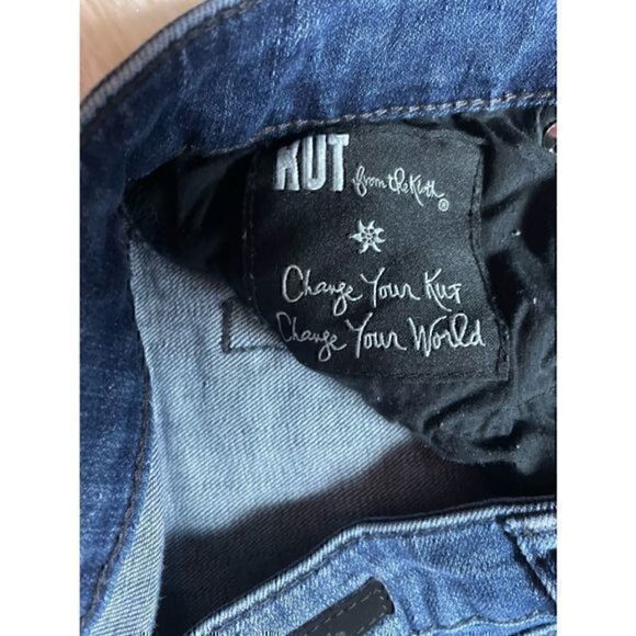 EUC KUT From the Kloth Ankle Straight Leg Jeans Size 8 - Picture 4 of 11